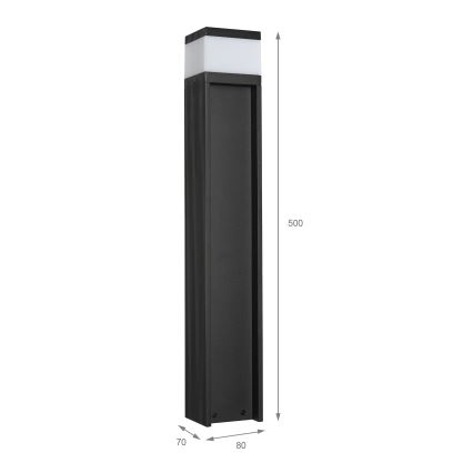 Āra lampa VESPER 1xG9/5W/230V IP44 50 cm melna