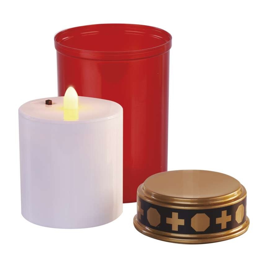 Āra LED dekorācija LED/2xC IP44 sarkana