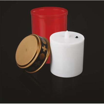 Āra LED dekorācija LED/2xC IP44 sarkana