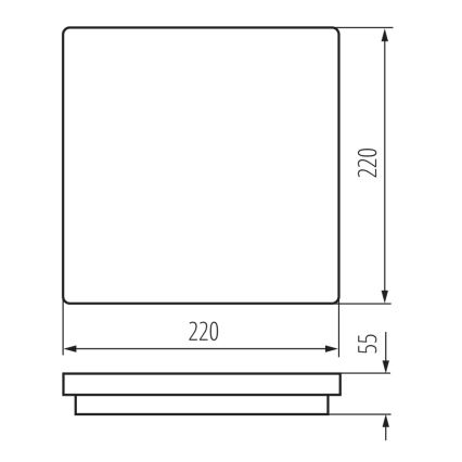 Āra LED griestu gaismeklis BENO LED/18W/230V IP54