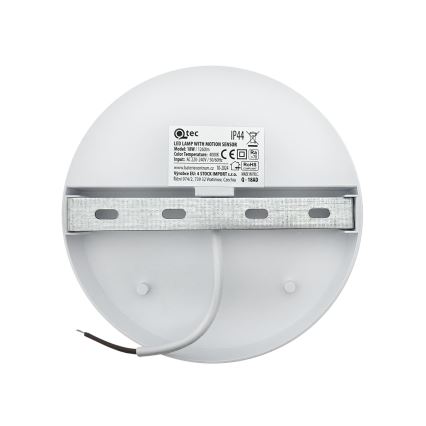 Āra LED sienas gaismeklis ar kustības sensoru LED/18W/230V IP44 balts