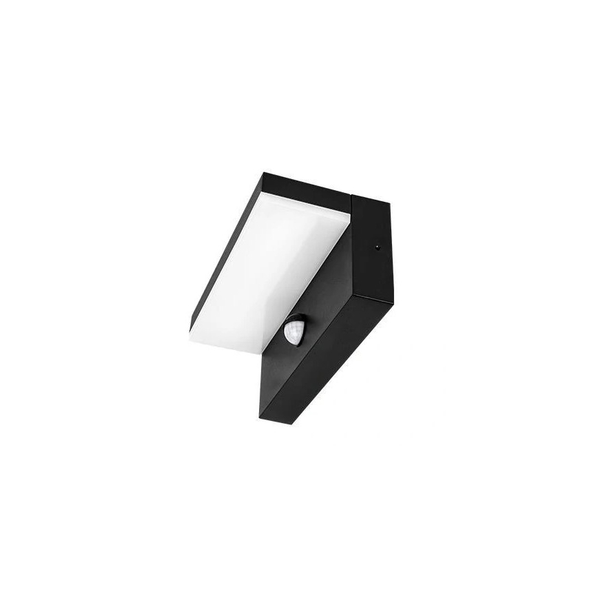 Āra LED sienas gaismeklis ar sensoru HESTIO LED/9W/230V 4000K IP44, melns