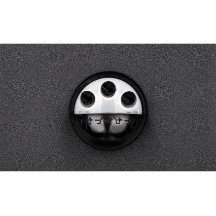 Āra LED sienas gaismeklis ar sensoru LED/9W/230V 4000K IP44, melns