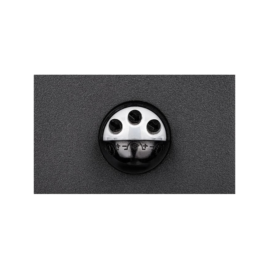 Āra LED sienas gaismeklis ar sensoru LED/9W/230V 4000K IP44, melns