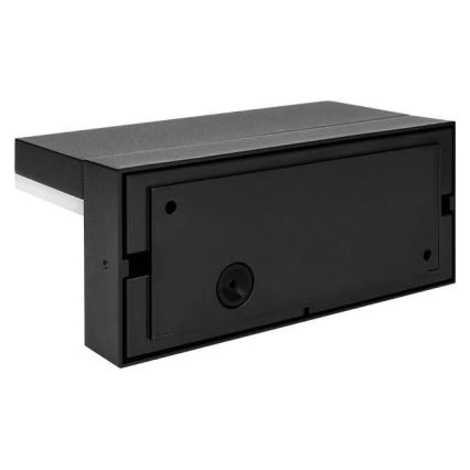 Āra LED sienas gaismeklis ar sensoru LED/9W/230V 4000K IP44, melns