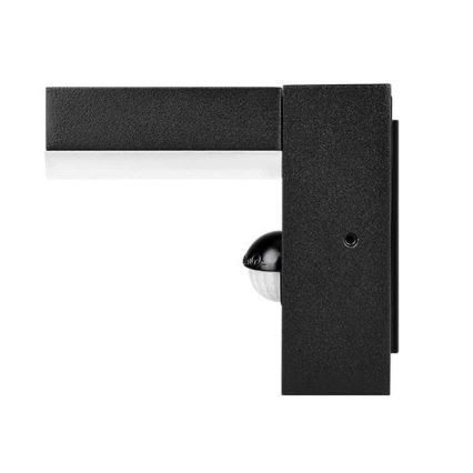 Āra LED sienas gaismeklis ar sensoru LED/9W/230V 4000K IP44, melns