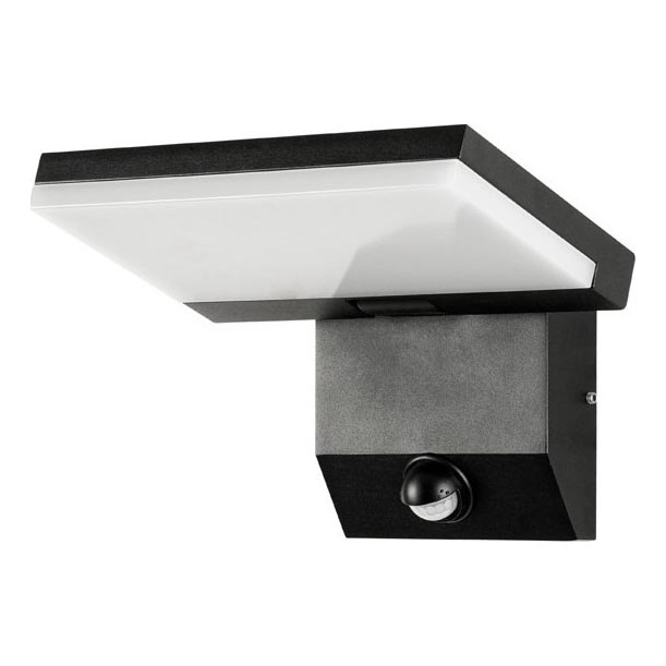 Āra LED sienas gaismeklis ar sensoru MODERN LED/18W/230V IP65
