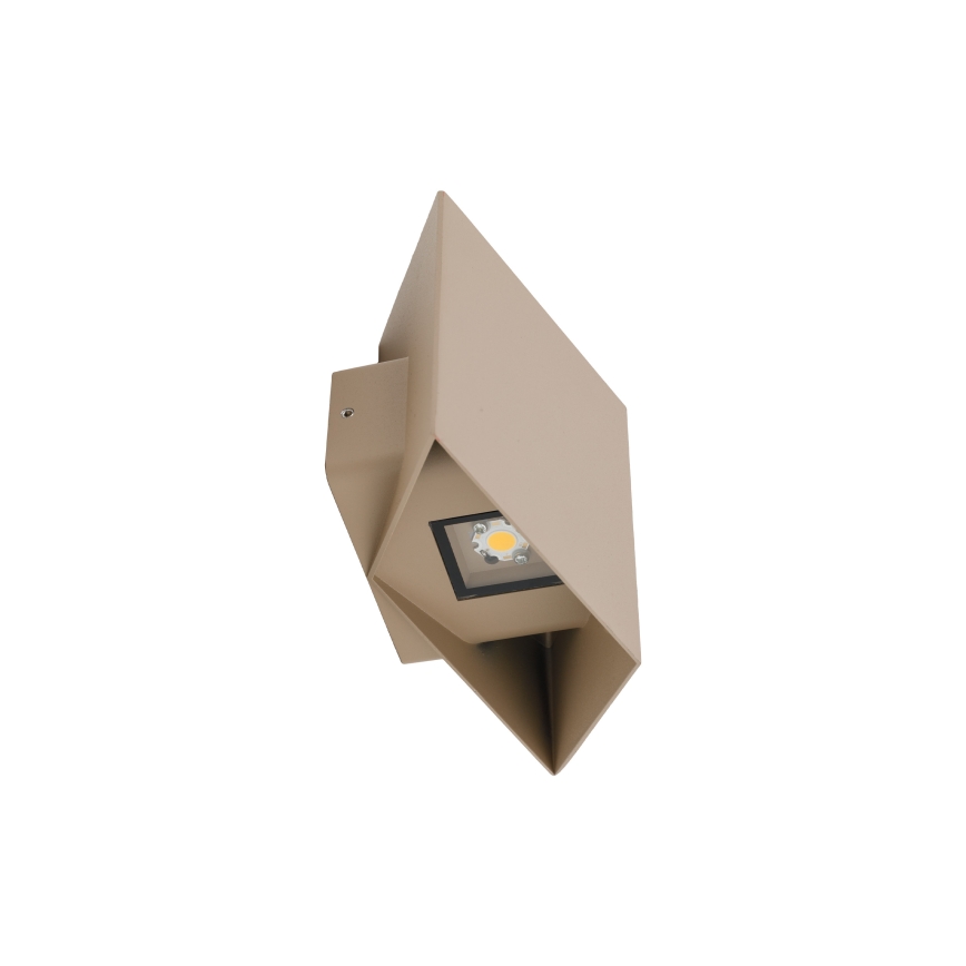 Āra LED sienas gaismeklis CUBE LED/10W/230V IP54 bēžs