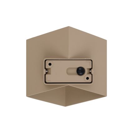 Āra LED sienas gaismeklis CUBE LED/10W/230V IP54 bēžs
