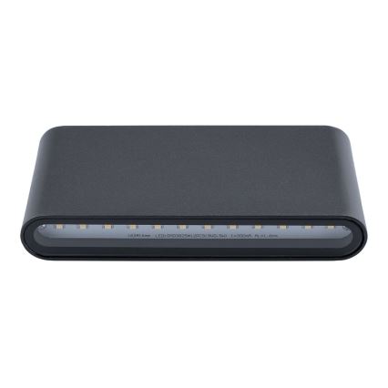 Āra LED sienas gaismeklis FLOW 2xLED/6W/230V IP54 melns