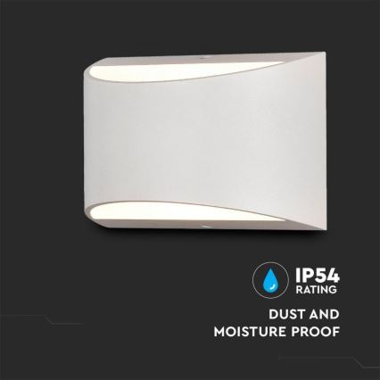 Āra LED sienas gaismeklis LED/9W/230V 4000K IP54 balts