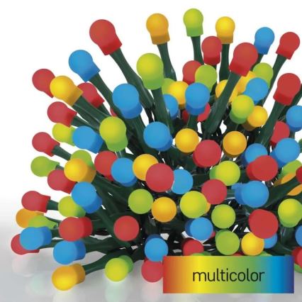 Āra LED virtene 80xLED/8 funkcijas 13m daudzkrāsaina IP44