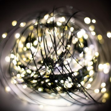 Āra LED Ziemassvētku virtene 1500 LED/230V 8 režīmi 153 m IP44 silti balta + ar tālvadību