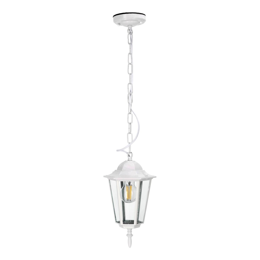 Āra lustra ar ķēdi 1xE27/60W/230V IP44 balta
