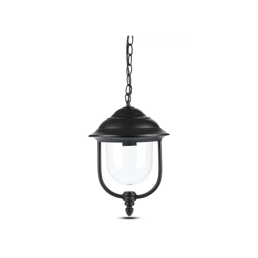 Āra lustra ar ķēdi 1xE27/60W/230V IP44 melna