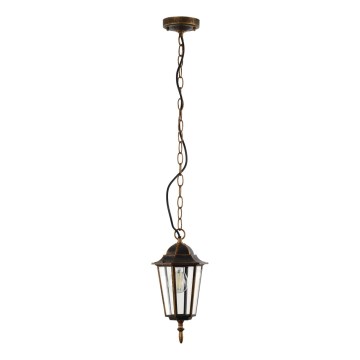 Āra lustra ar ķēdi ARRAIA 1xE27/15W/230V IP44 bronzas patina