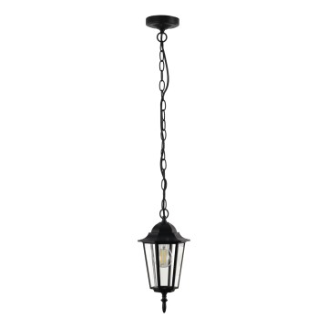 Āra lustra ar ķēdi ARRAIA 1xE27/15W/230V IP44 melna
