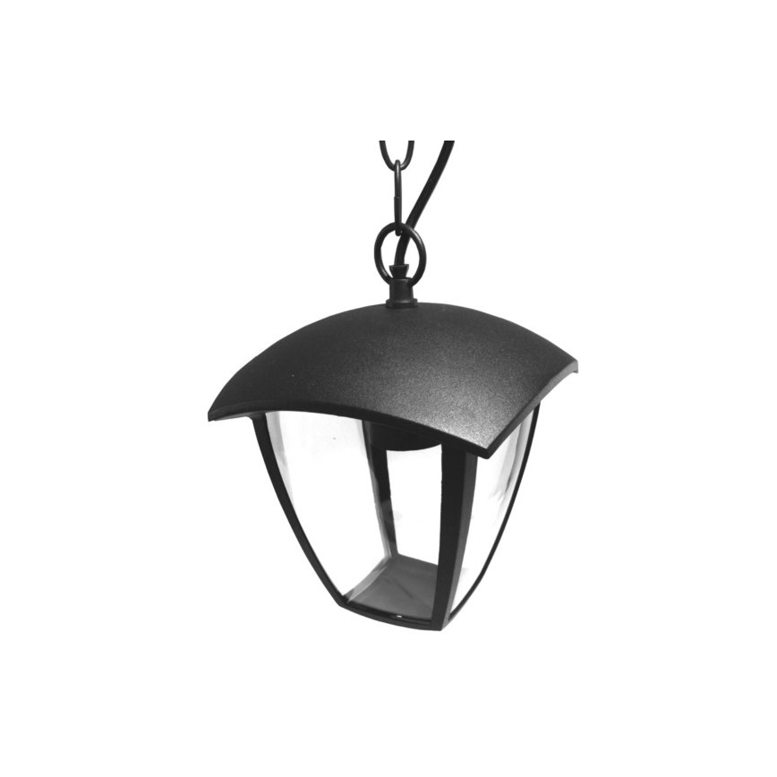 Āra lustra ar ķēdi SURVA 1xE27/60W/230V IP44 melna