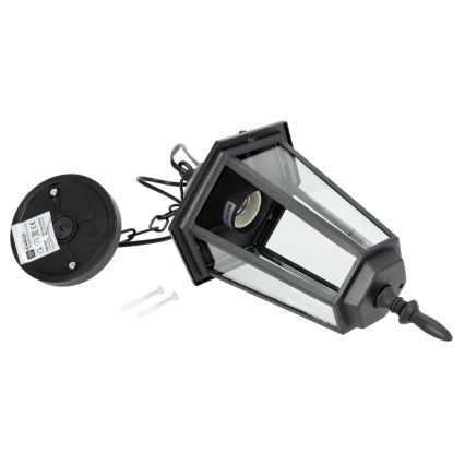 Āra lustra uz ķēdes 1xE27/60W/230V melna