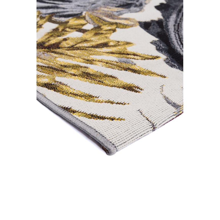 Āra paklājs CAPPUCCINO 80x165 cm, zelta/pelēks