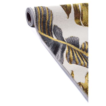 Āra paklājs CAPPUCCINO 80x165 cm, zelta/pelēks