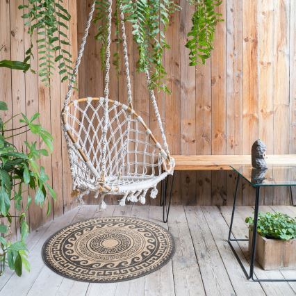 Āra paklājs DELMAR 80 cm brūns/bēšs