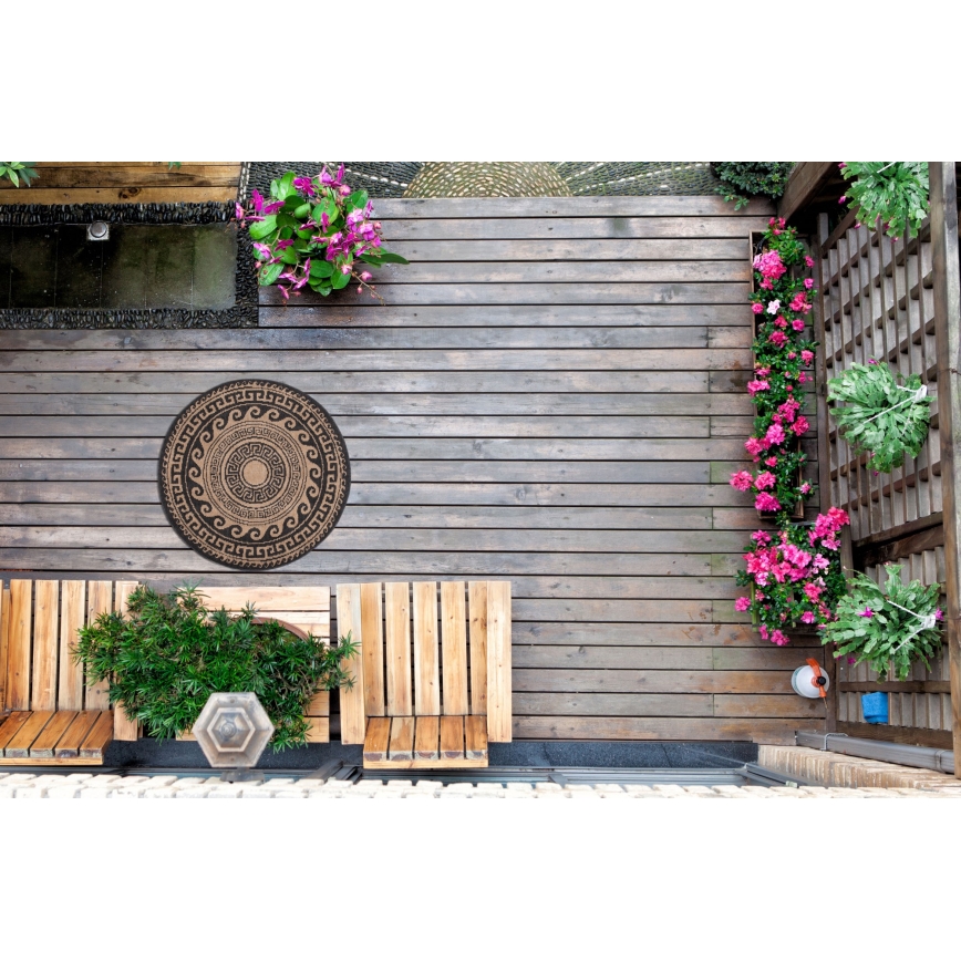 Āra paklājs DELMAR 80 cm brūns/bēšs