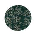 Āra paklājs JUNGLE 135 cm zaļš/lapu raksts