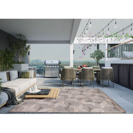 Āra paklājs ORIA 120x170 cm pelēks/bēšs