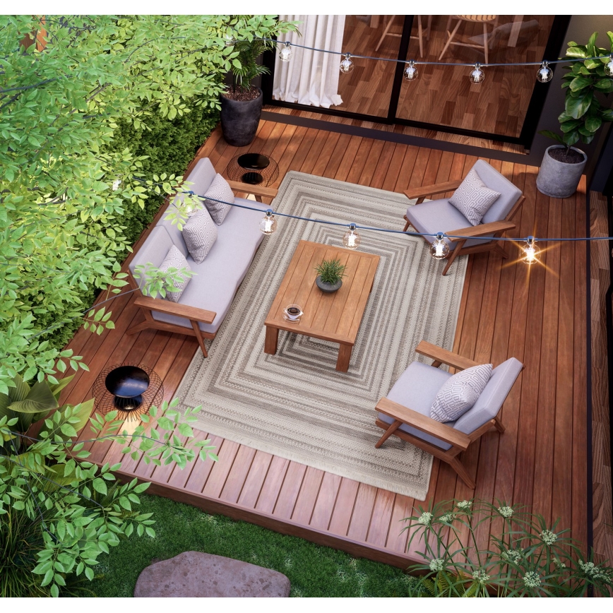 Āra paklājs ORIA 200x280 cm pelēks