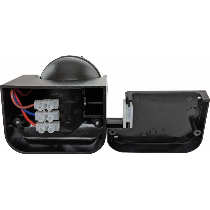 Āra PIR kustības sensors 1200 W/230 V IP44 melns