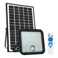 Āra saules enerģijas prožektors ar sensoru LED/30W/6,4V 4000K IP65 6000 mAh + tālvadības pults