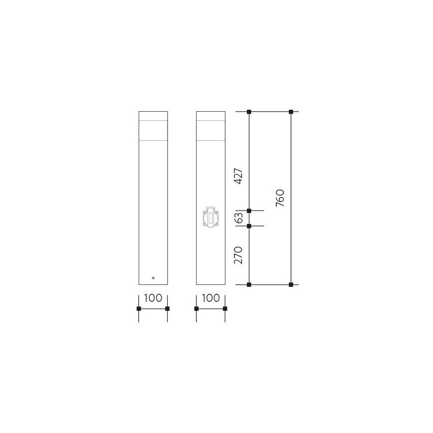 Āra sensora lampa ar kontaktligzdu GARD 1xE14/60W IP44