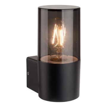 Āra sienas gaismeklis 1xE27/40W/230V IP44 melns/dūmots