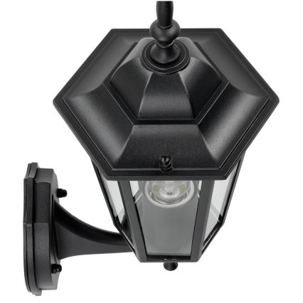 Āra sienas gaismeklis 1xE27/60W/230V IP44 melns