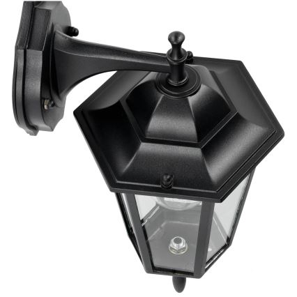 Āra sienas gaismeklis 1xE27/60W/230V IP44 melns
