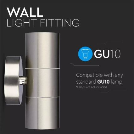 Āra sienas gaismeklis 2xGU10/35W/230V IP44