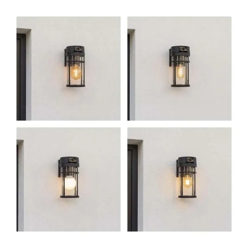 Āra sienas lampa ar kameru GOSMART 1xE27/15W/230V Wi-Fi IP44