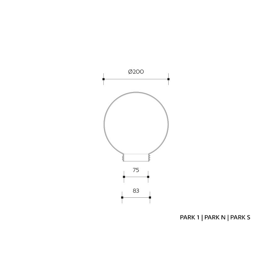 Āra sienas gaismeklis ar sensoru PARK 1xE27/60W/230V