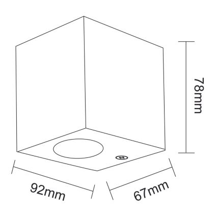 Āra sienas gaismeklis BOSTON 1xGU10/10W/230V IP44