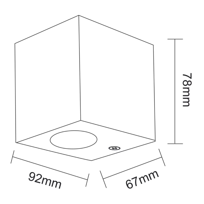 Āra sienas gaismeklis BOSTON 1xGU10/10W/230V IP44