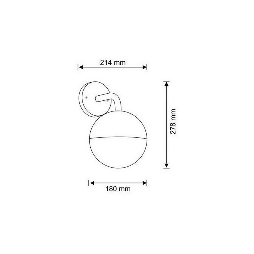 Āra sienas gaismeklis ULSA 1xE27/12W/230V IP44