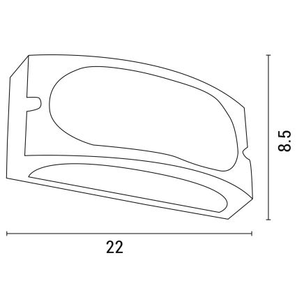 Āra sienas lampa 1xE27/10W/230V IP54 pelēka