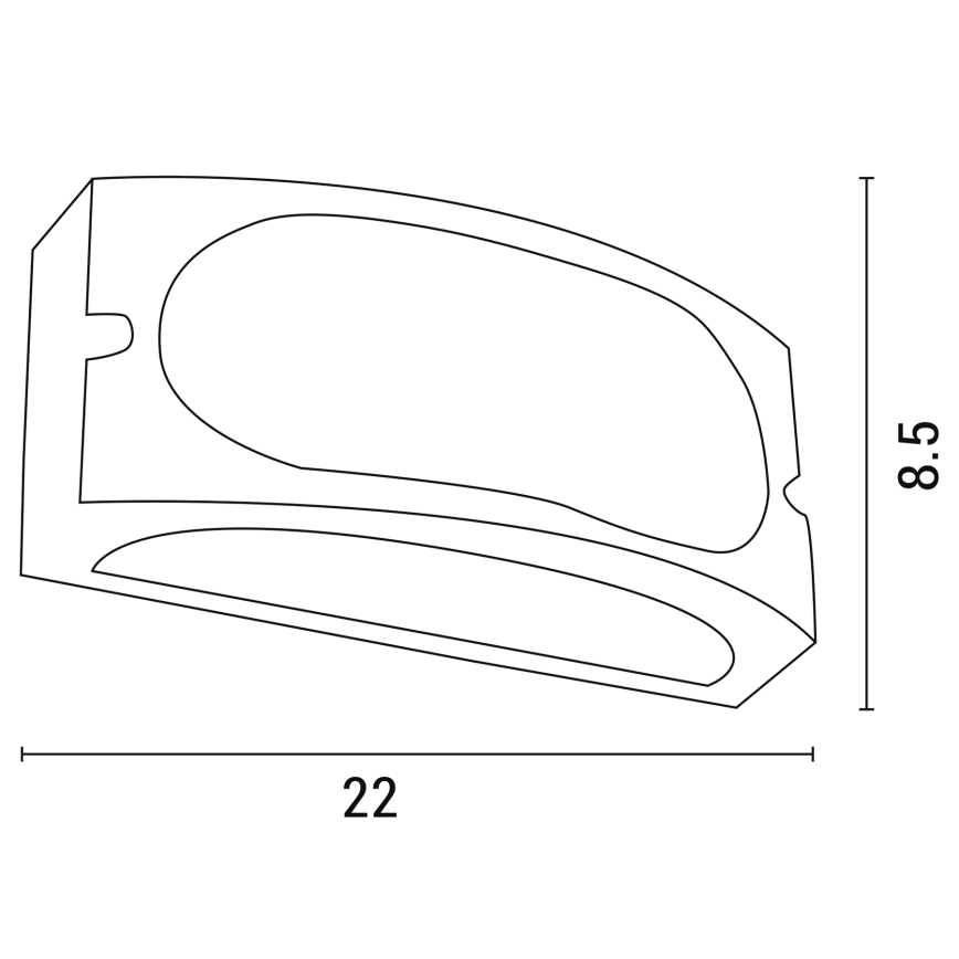 Āra sienas lampa 1xE27/10W/230V IP54 pelēka