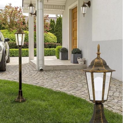 Āra sienas lampa 1xE27/20W/230V IP43 patina
