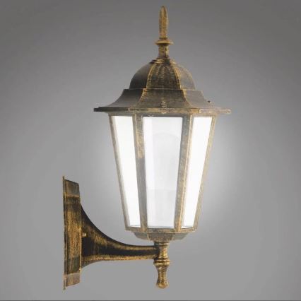Āra sienas lampa 1xE27/20W/230V IP43 patina