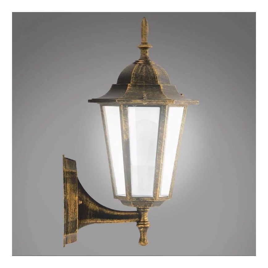 Āra sienas lampa 1xE27/20W/230V IP43 patina