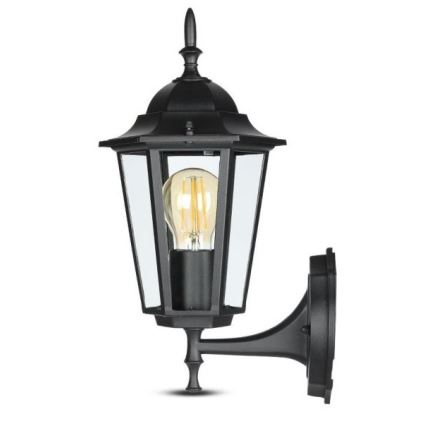 Āra sienas lampa 1xE27/40W/230V IP44 melna