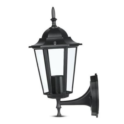 Āra sienas lampa 1xE27/40W/230V IP44 melna