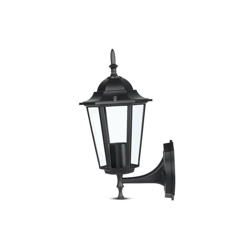 Āra sienas lampa 1xE27/40W/230V IP44 melna
